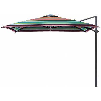Weishäupl - Freiarm Sonnenschirm 300x300 cm schwarz Multicolor (33) | ohne Schutzhülle