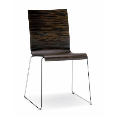 Pedrali - Kuadra 1328 Kufenstuhl Wenge