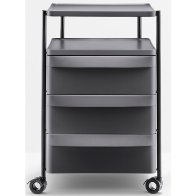 Pedrali - Boxie Rollcontainer groß Blau | Schublade oben