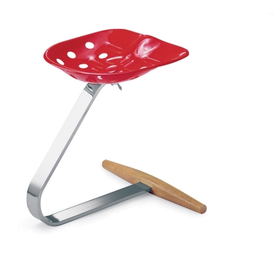Zanotta - Mezzadro Hocker Rot