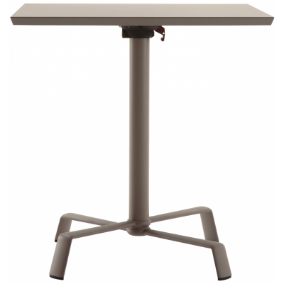 Fast - Tonik / Elica Tisch 70 x 70 cm | Taupe | Schwarz