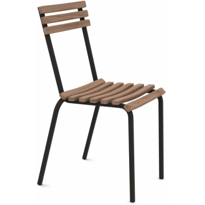 Ethimo - Laren Stuhl Teakholz natur / Kaffeebraun
