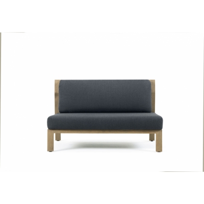 Ethimo - Costes Modulsofa Mittelteil | Nature Grey | Teak Natur