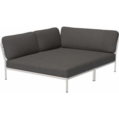 Houe - Level Lounge Cozy Sofa-Element Links Muted White Dark Grey (Basic)