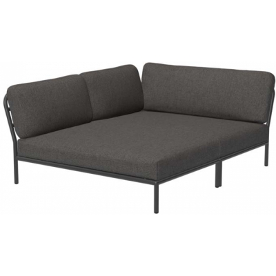 Houe - Level Lounge Cozy Sofa-Element Links Dunkelgrau Dark Grey (Basic)