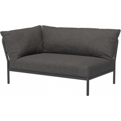 Houe - Level 2 Lounge Sofa-Element Links Dunkelgrau Dark Grey (Basic)