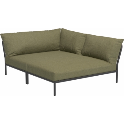 Houe - Level 2 Lounge Cozy Sofa-Element Rechts Dunkelgrau Leaf (Heritage)