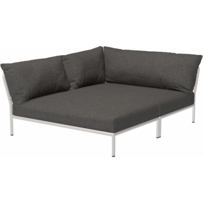 Houe - Level 2 Lounge Cozy Sofa-Element Links Muted White Dark Grey (Basic)