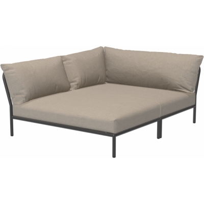 Houe - Level 2 Lounge Cozy Sofa-Element Links Dunkelgrau Ash (Heritage)