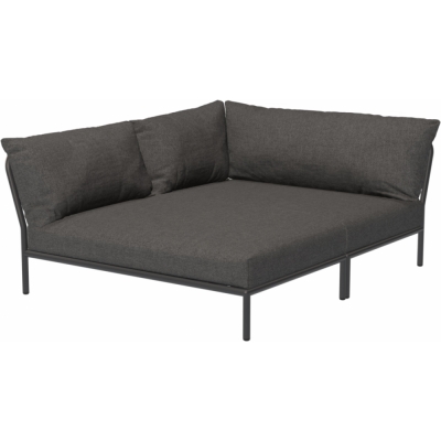 Houe - Level 2 Lounge Cozy Sofa-Element Links Dunkelgrau Dark Grey (Basic)