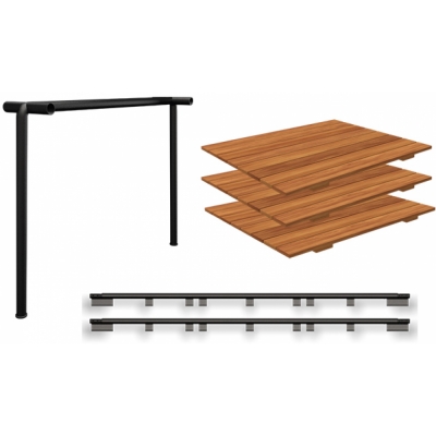 Houe - Avanti Infinity Tischverlängerung 222x98 cm Thermo Ash / Schwarz