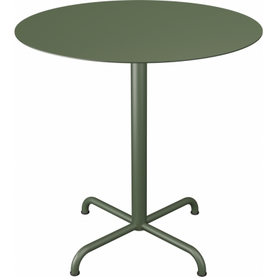 Houe - Pico Cafe Tisch Rund mit 4-Stern Fuß Ø74 cm | Olivgrün
