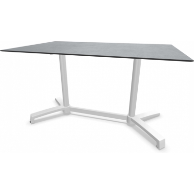 Stern - Livorno 2 Bistrotisch 130x80 cm Weiß | Zement