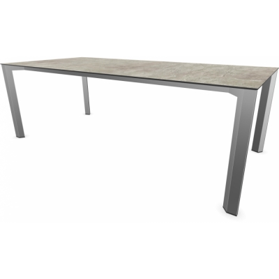 Stern - Penta Tisch 220x100 cm | Edelstahl | Slate stone