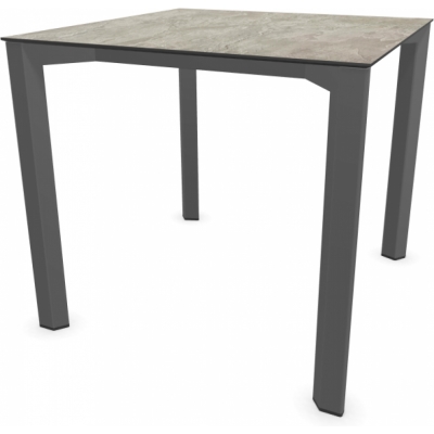 Stern - Penta Tisch 80x80 cm | Aluminium graphit | Slate stone