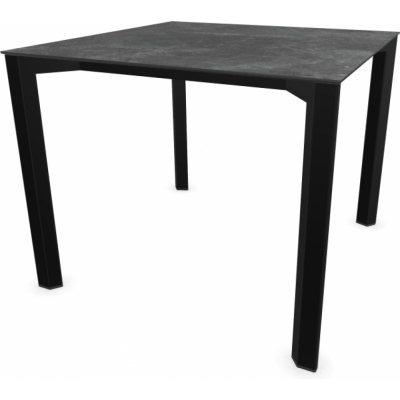 Stern - Penta Tisch 90x90 cm | Aluminium schwarz matt | Slate