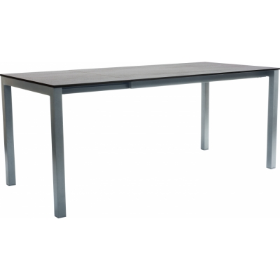 Stern - Classic Ausziehtisch 130/180x80 cm Aluminium graphit | Zement hell