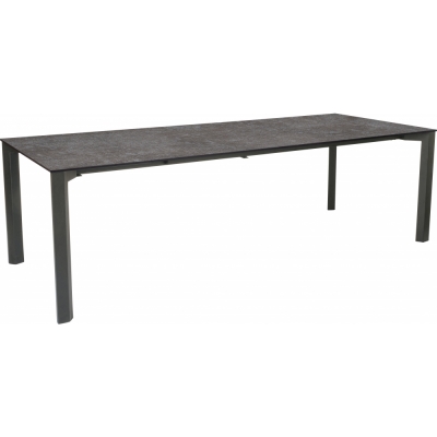 Stern - Penta Ausziehtisch 200/250x100 cm Aluminium graphit | Metallic grau