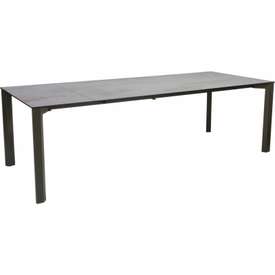 Stern - Penta Ausziehtisch 200/250x100 cm Aluminium anthrazit | Zement hell