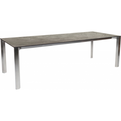Stern - Penta Ausziehtisch 200/250x100 cm Edelstahl | Slate stone