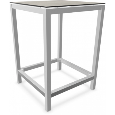 Stern - Classic Stehtisch Aluminium weiß | Zement hell