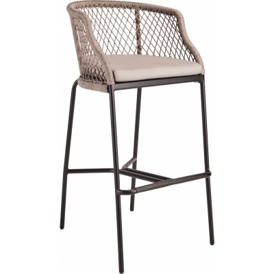 Stern - Odea Barsessel Kordel Salt / Kissen Cream