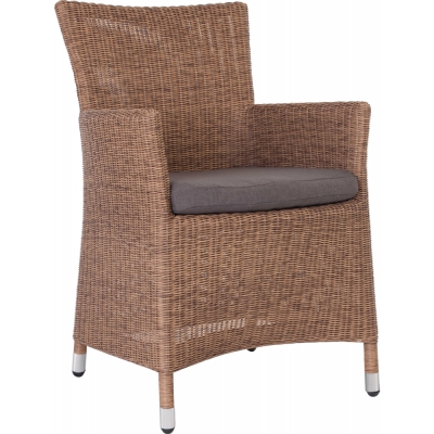 Stern - Sortino Sessel Zimt / Kissen Rehbraun