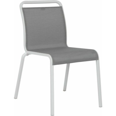 Stern - Oskar Stapelstuhl Aluminium Weiß / Silber