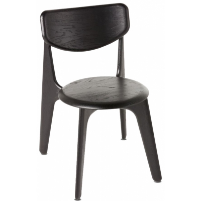 Tom Dixon - Slab Side Stuhl Schwarz