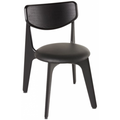 Tom Dixon - Slab Side Stuhl gepolstert Schwarz