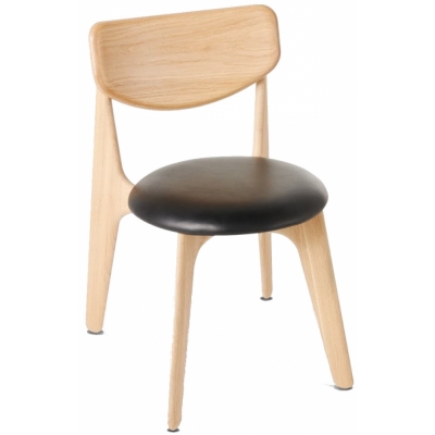 Tom Dixon - Slab Side Stuhl gepolstert Natur