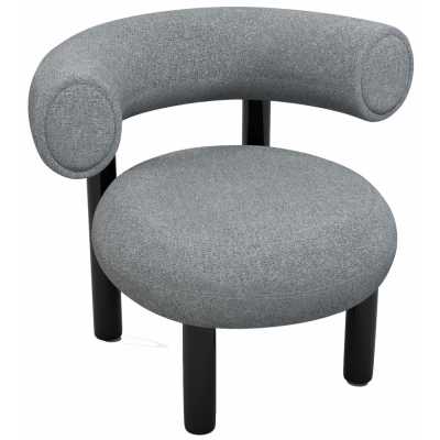 Tom Dixon - Fat Loungestuhl Grau (Hallingdal 130)