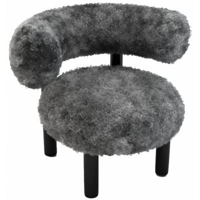 Tom Dixon - Fat Loungestuhl Grau (Gotland Sheep 01)