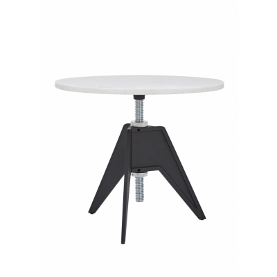 Tom Dixon - Screw Tisch Ø 60 cm; H: 57-82 cm - Marmor