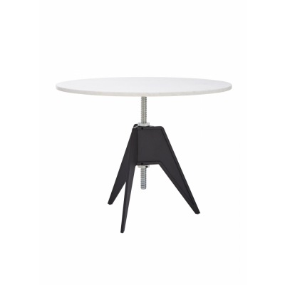 Tom Dixon - Screw Tisch Ø 90 cm; H: 57-82 cm - Marmor
