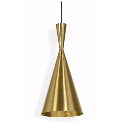 Tom Dixon - Beat Tall LED Pendelleuchte Messing Gebürstet
