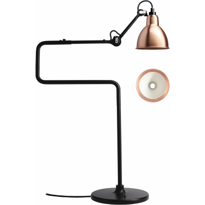 DCW - Lampe Gras N°317 Tischleuchte Kupfer/Weiß | Rund