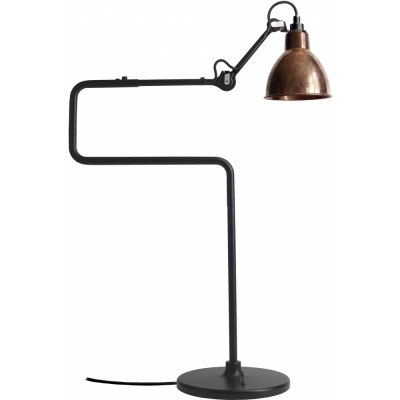 DCW - Lampe Gras N°317 Tischleuchte Rohkupfer | Rund