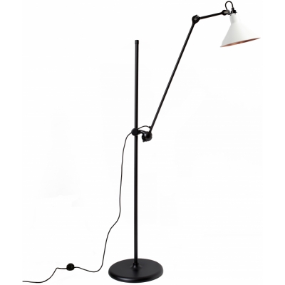 DCW - Lampe Gras N°215 Stehleuchte - Gestell Schwarz Weiß/Kupfer | Konisch