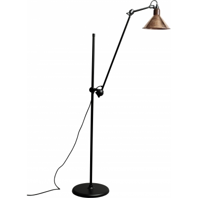 DCW - Lampe Gras N°215 Stehleuchte - Gestell Schwarz Rohkupfer | Konisch