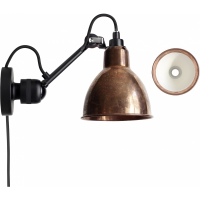 DCW - Lampe Gras N°304 CA Wandleuchte Rohkupfer | Rund