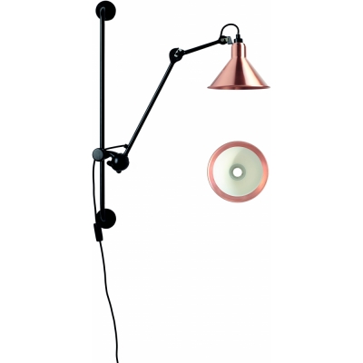 DCW - Lampe Gras N°210 Wandleuchte Kupfer/Weiß | Konisch