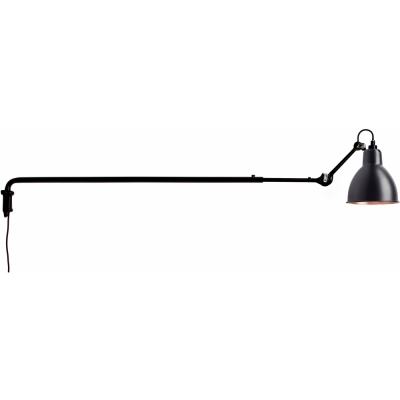 DCW - Lampe Gras N°213 Wandleuchte Schwarz/Kupfer | Rund