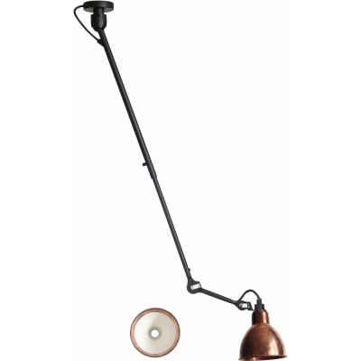 DCW - Lampe Gras N°302 Deckenleuchte Rohkupfer/Weiß | Rund