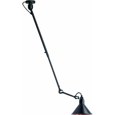 DCW - Lampe Gras N°302 Deckenleuchte Schwarz/Kupfer | Konisch