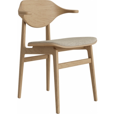 Norr11 - Bufala Stuhl mit Sitzpolsterung Natur | Barnum Col 3