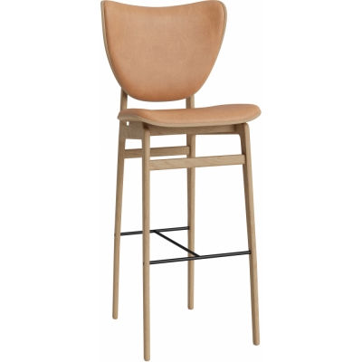 Norr11 - Elephant Barstuhl mit Frontpolsterung Natur | Camel 21004