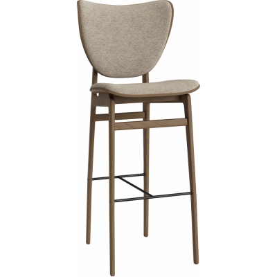 Norr11 - Elephant Barstuhl mit Frontpolsterung Hell geräuchert | Barnum Col 3