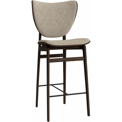 Norr11 - Elephant Thekenstuhl mit Frontpolsterung Dunkel geräuchert | Barnum Col 3