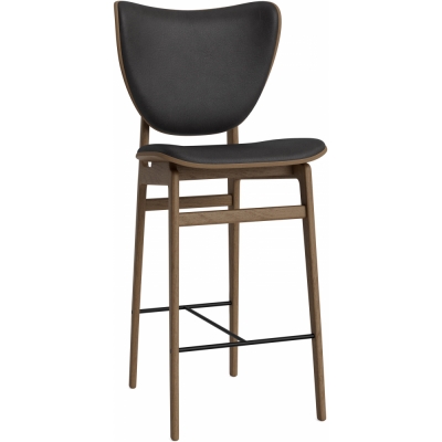 Norr11 - Elephant Thekenstuhl mit Frontpolsterung Hell geräuchert | Anthrazit 21003